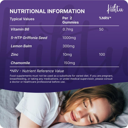 Kiihtu 5-HTP Sleep Gummies – STRONG Vegan Chewables To Enhance Sleep