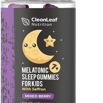 Natural Sleep Support Gummies for Kids – Promotes Healthy Sleep Patterns & Melatonin Production – 60 Count