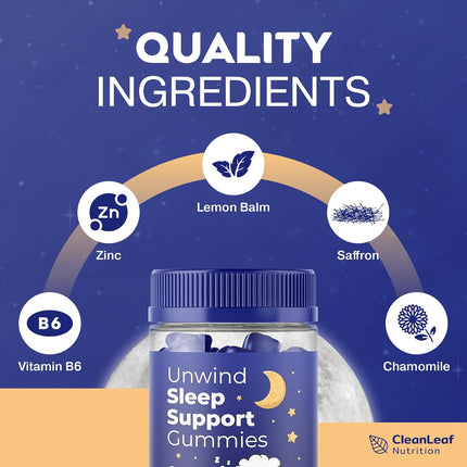 Unwind Sleep Support Gummies for Kids – Promotes Natural Sleep & Healthy Sleep Patterns