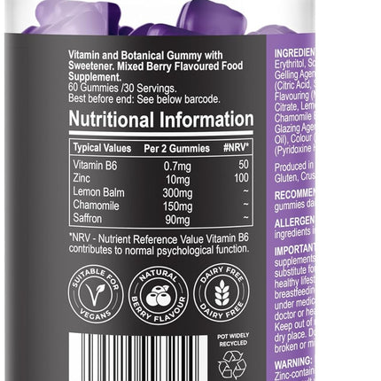 Natural Sleep Support Gummies for Kids – Promotes Healthy Sleep Patterns & Melatonin Production – 60 Count