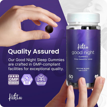 Kiihtu 5-HTP Sleep Gummies – STRONG Vegan Chewables To Enhance Sleep