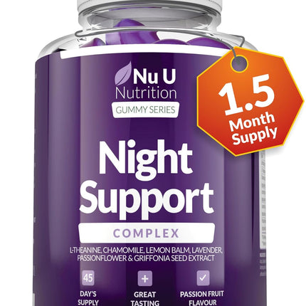 Melatonin Alternative + L-Theanine, Lavender & Chamomile – Passionfruit Flavour Gummies