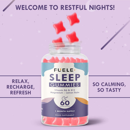 Sleeping Gummies for Adults – Sleep Aid with Magnesium, Ashwagandha & B-Vitamins