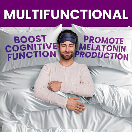 Adult Sleep Gummies – Natural Sleep Aid with Zinc, Saffron, Vitamin B6, Chamomile & Lemon Balm – Vegan & Melatonin-Free