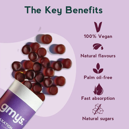 Gmys Night Calm Gummies – 60 Count | Tart Cherry & Melatonin Blend with Botanical Extracts