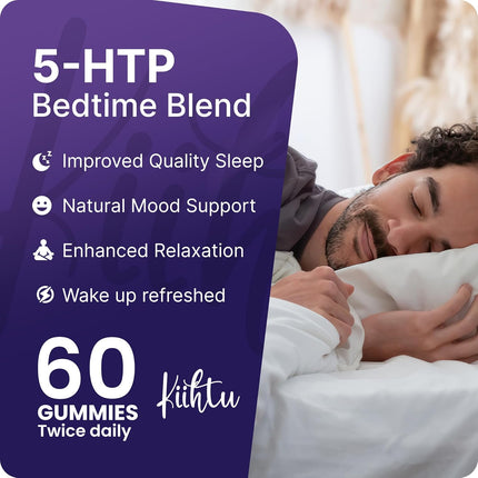 Kiihtu 5-HTP Sleep Gummies – STRONG Vegan Chewables To Enhance Sleep
