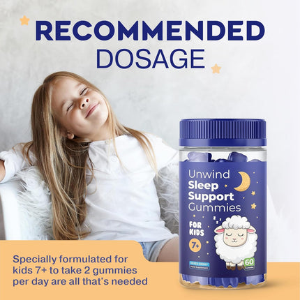 Unwind Sleep Support Gummies for Kids – Promotes Natural Sleep & Healthy Sleep Patterns