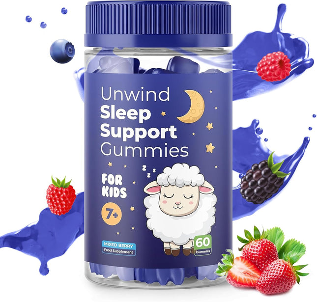 Unwind Sleep Support Gummies for Kids – Promotes Natural Sleep & Healthy Sleep Patterns