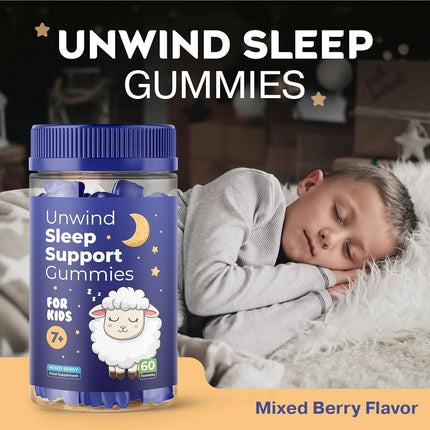 Unwind Sleep Support Gummies for Kids – Promotes Natural Sleep & Healthy Sleep Patterns