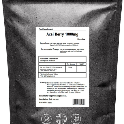 Acai Berry 1000mg Capsules