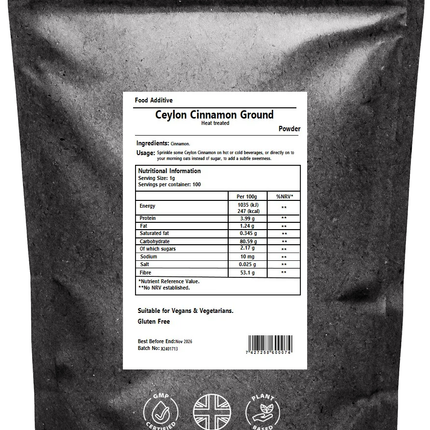 Ceylon Cinnamon Powder with Pure Ground Ceylon