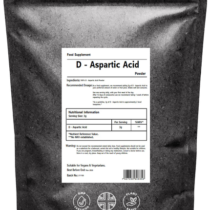 D-Aspartic Acid Powder DAA Pure & Natural
