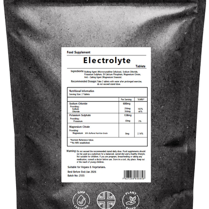 Electrolyte Complex Tablets - Blend of Essential Electrolyte Salts Hydrate