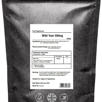 Mexican Wild Yam 500mg Tablets