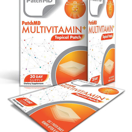 Multivitamin Patches - 30 Daily Multivitamin Topical Patches. 100% natural & vegan.