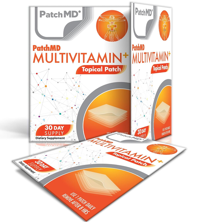 Multivitamin Patches - 30 Daily Multivitamin Topical Patches. 100% natural & vegan.