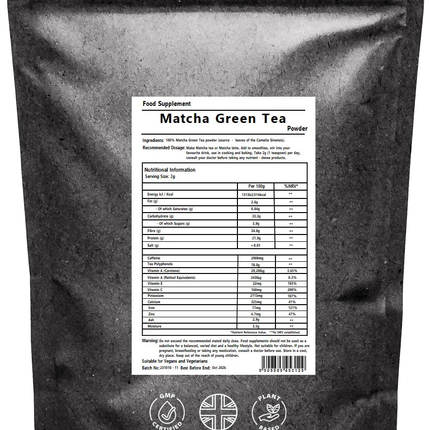MATCHA GREEN TEA Powder - Best Quality Fresh Chlorophyll Premium Grade