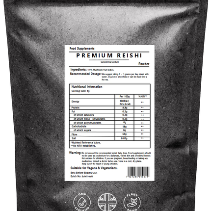 Reishi Mushroom Powder (Superior Log Grown - Reishi Tea)