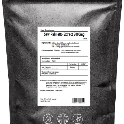 Saw Palmetto 3000mg Tablets
