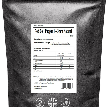 Sweet Red Bell Pepper Flakes – Premium Dehydrated Vegetable (1–3mm)