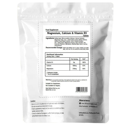 Calcium, Magnesium & Vitamin D3 Tablets