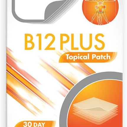 Vitamin B12 Patches Plus™ 30 Daily Topical Patches. 100% natural & vegan.