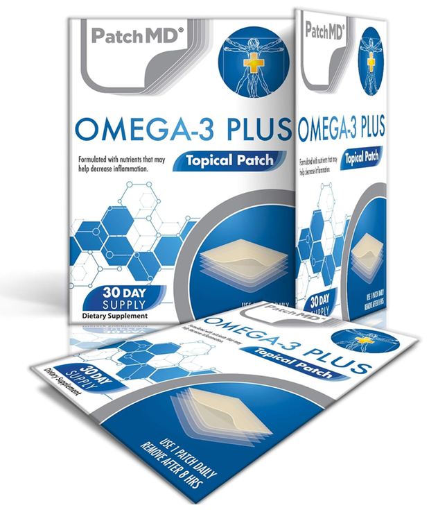 Omega-3 Patches - 30 Daily Topical Patches. 100% natural & vegan.