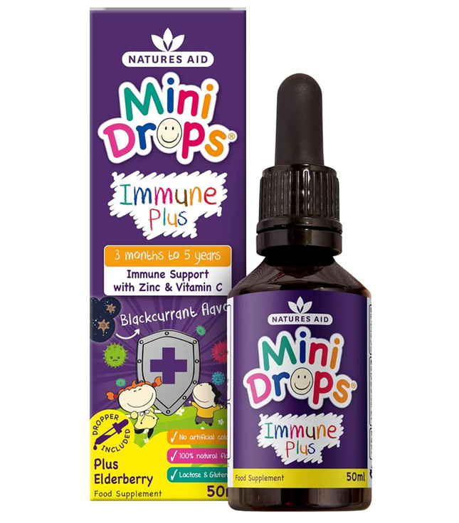 Kids Vitamin C + B12 + Folic Acid + Zinc 50ml - Natures Aid