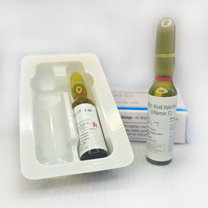 Vitamin C Injection (Ascorbic Acid) 500mg/2ml - Intramuscular Ampoule