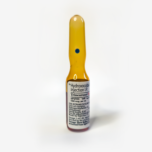 Vitamin B12 (Hydroxocobalamin) Injection 1mg/1ml - Intramuscular Ampoule